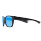 Flat Six: Matte Black with Blue Mirror Polarized - Ensea Optics