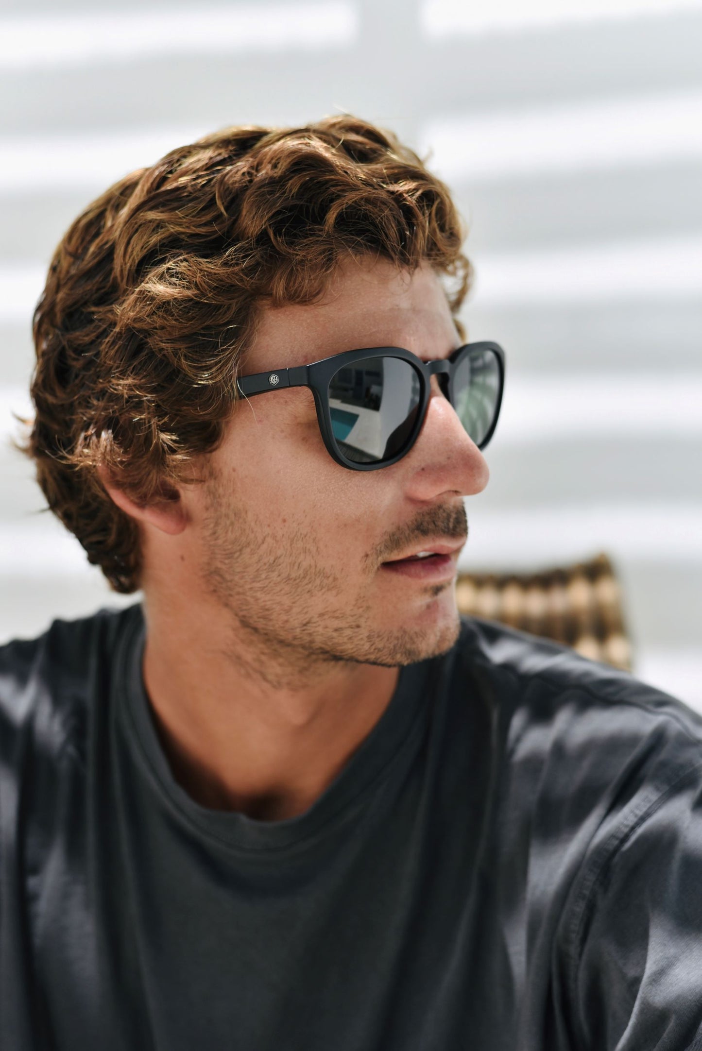 Going Places: Matte Black with Vintage Green Polarized